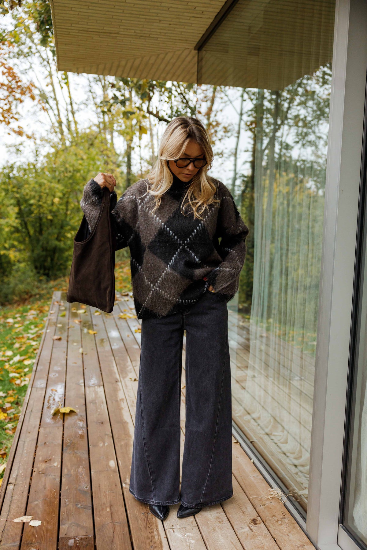 Molly | Check Knit Jumper