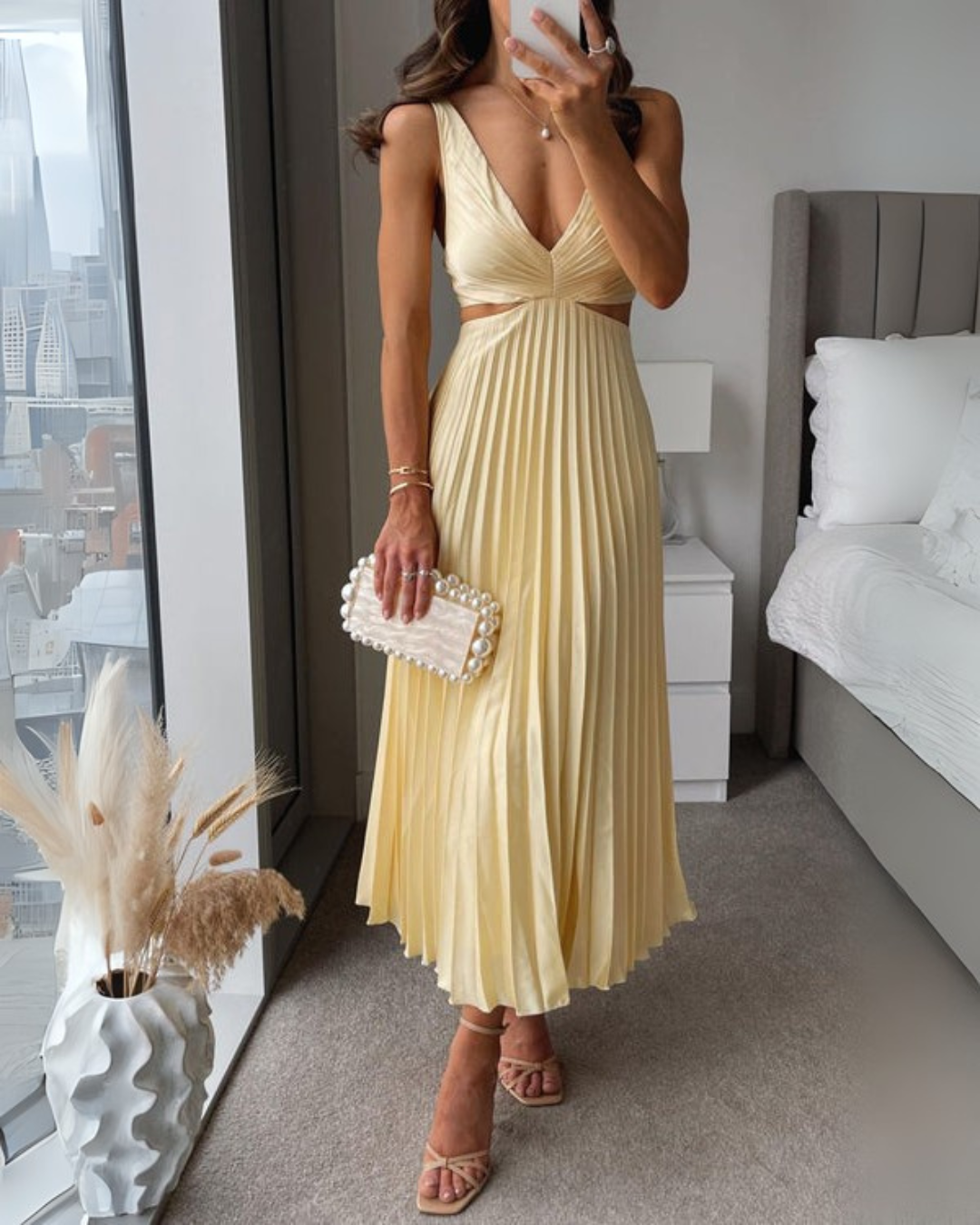 Valentina | Radiant Twist Maxi Dress