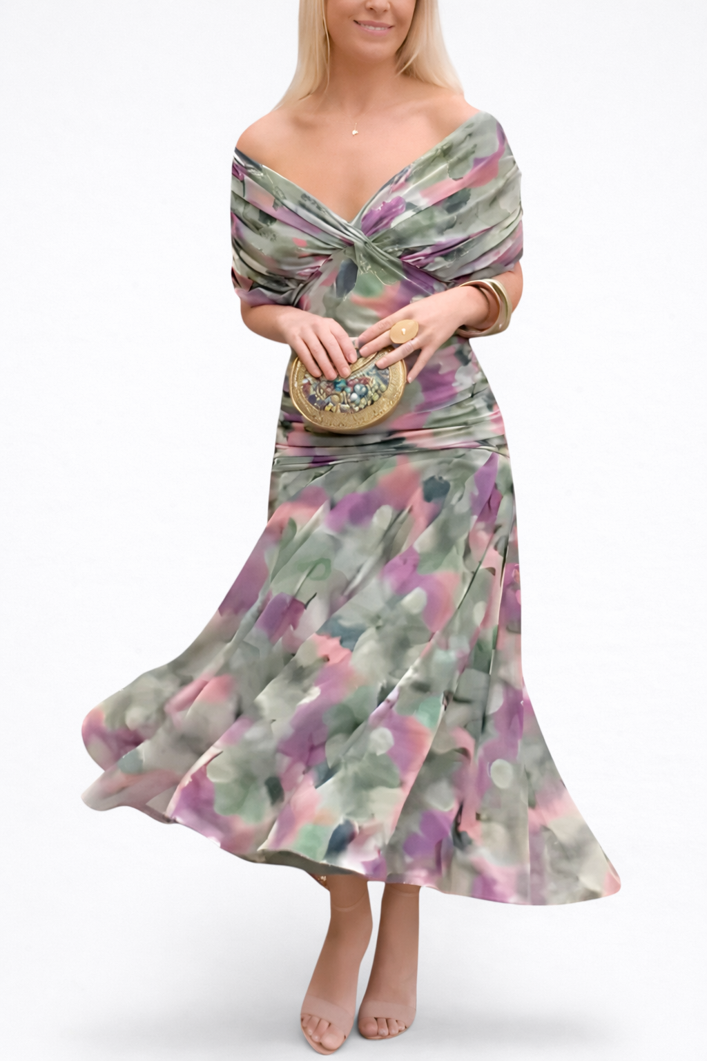 Victoria | Draped Maxi Dress