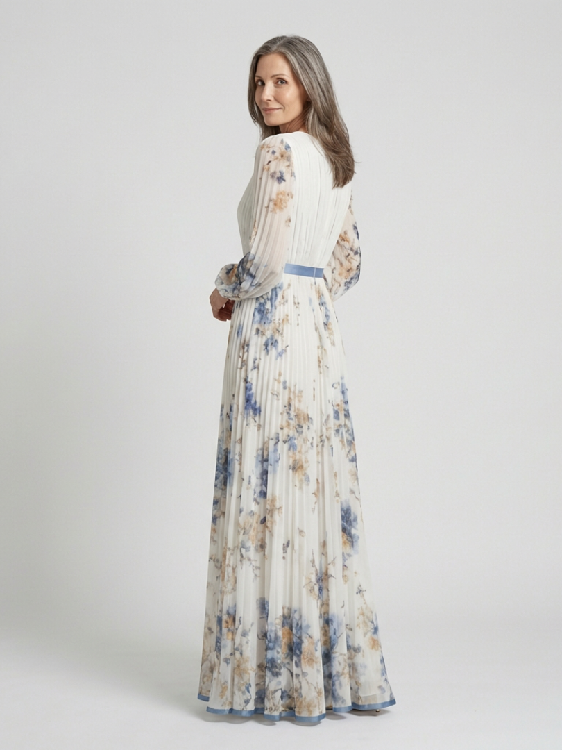 Celestine | Long Sleeve Floral Maxi Dress