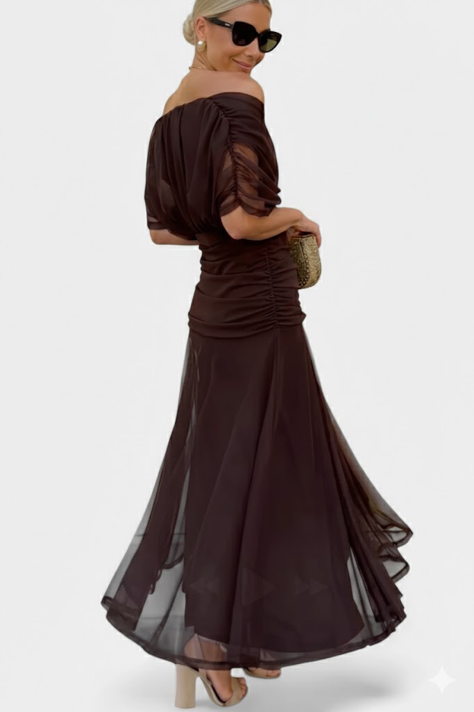 Victoria | Draped Maxi Dress