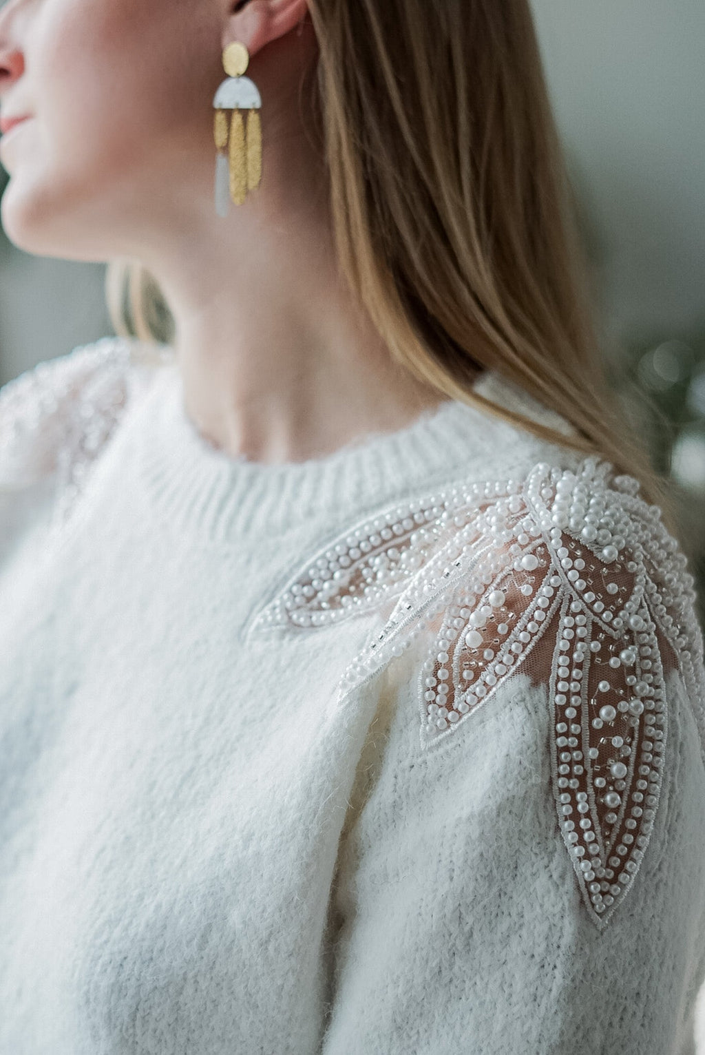 Maeve | Beaded Knit Jumper