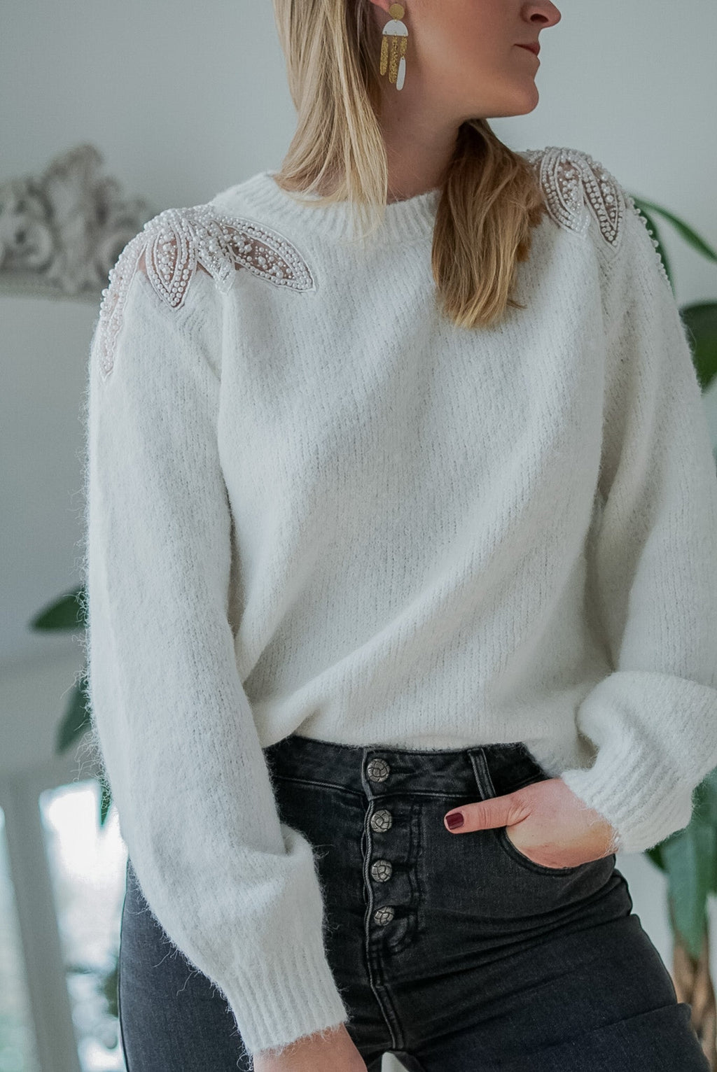 Maeve | Beaded Knit Jumper